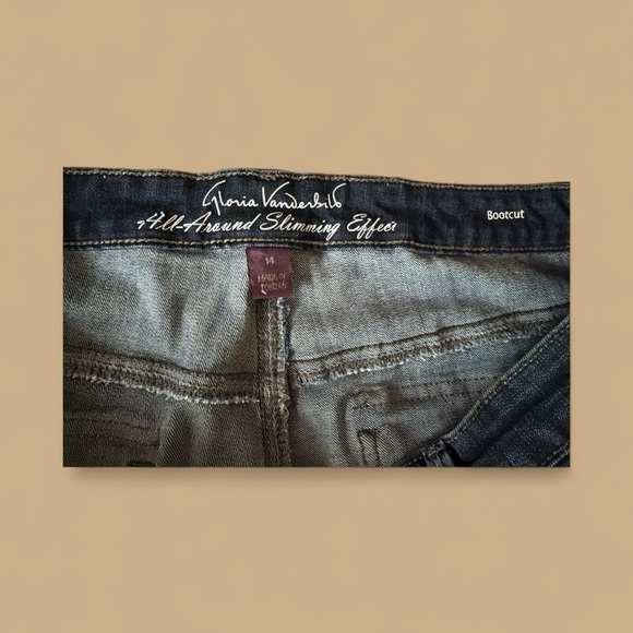 Gloria Vanderbilt Indigo Wide Leg Jeans - Picture 5 of 6